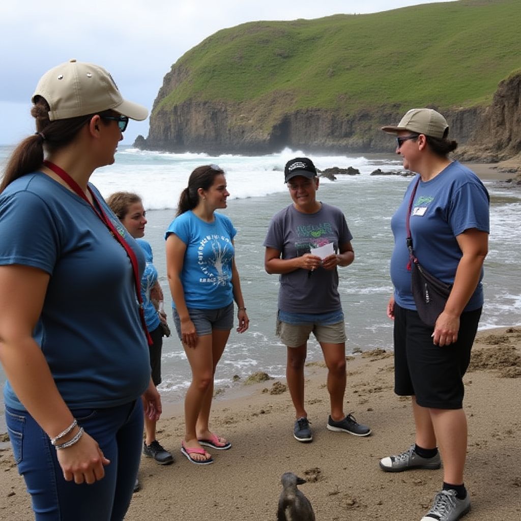 Capacitación a guías en Galápagos